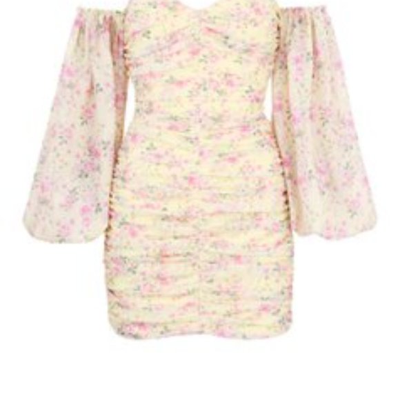 RARE House of CB Giovanna Floral mini dress, size S - Picture 4 of 4